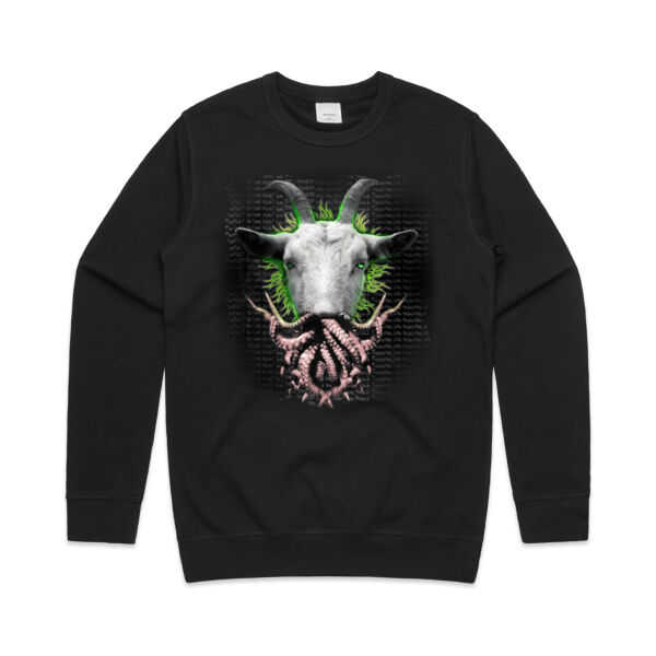 Squid Demon Goat - Mens Premium Crew Thumbnail