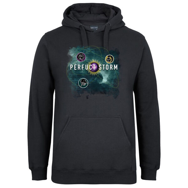 Perfuct Storm Orbits design - Mens Fleecy Hoodie Thumbnail