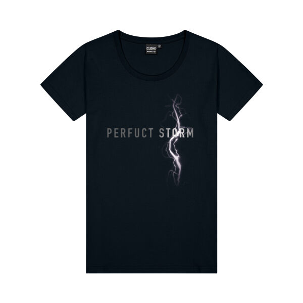 Black Lightning design - Womens Silhouette Tee Thumbnail