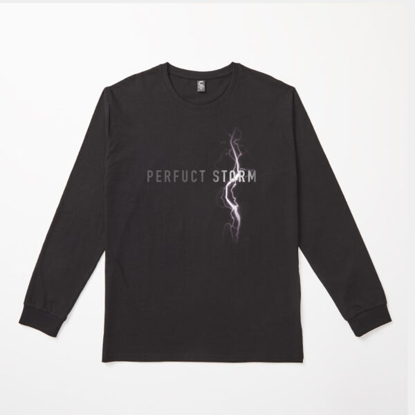 Black Lightning design - Mens Kelvin Long Sleeve Tee Thumbnail