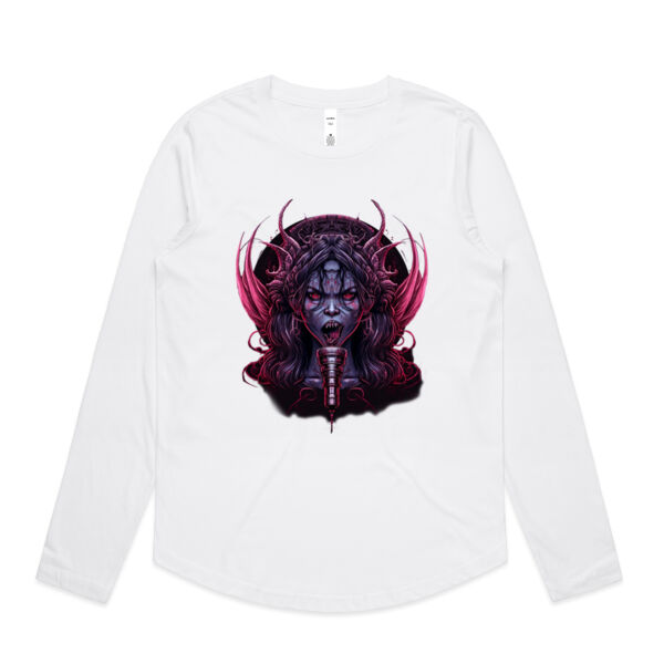 Standup in Hell - Logo - Womens Curve Longsleeve Tee Thumbnail